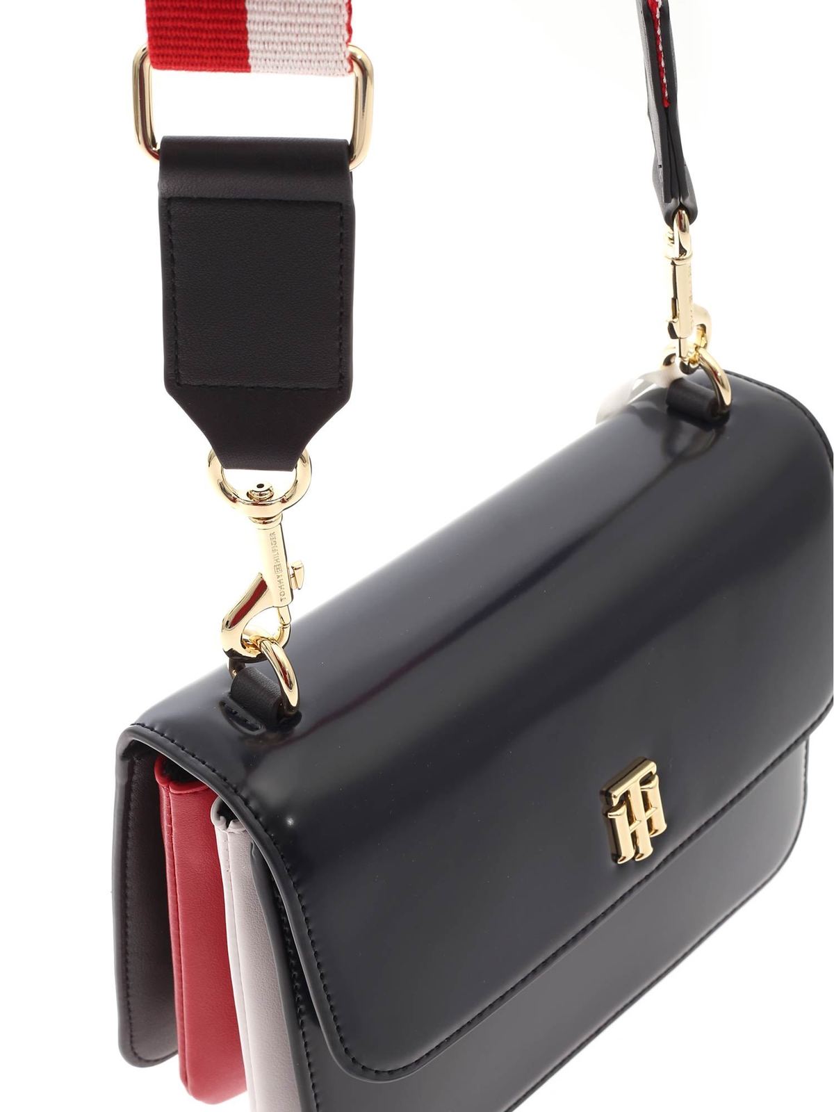 London Tilgivende Tryk ned Cross body bags Tommy Hilfiger - Logo crossbody bag in blue red and white -  AW0AW09695DW5
