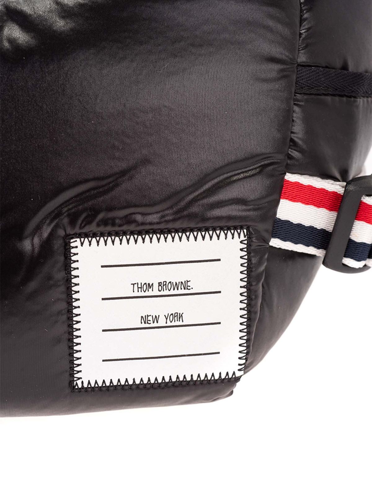 Thom Browne Leather Belt Bag in Black for Men