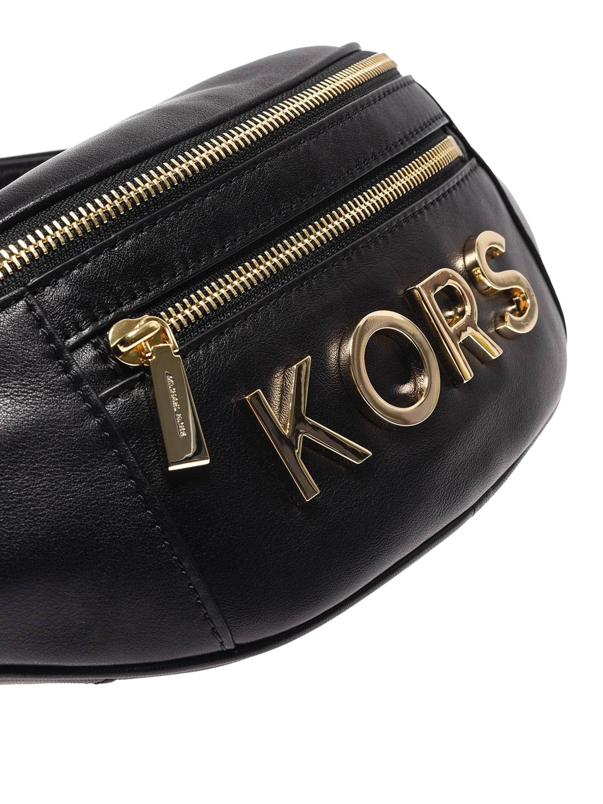 Michael Michael Kors Logo-Lettering Leather Crossbody Bag
