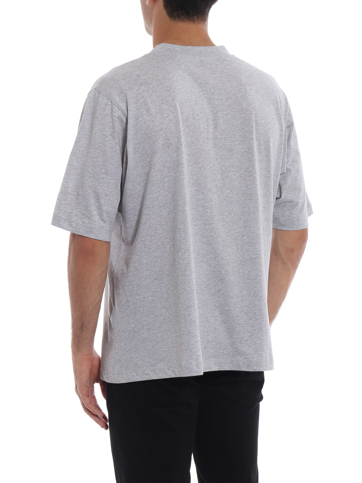 Shop Helmut Lang Logo Print Crewneck T-Shirt