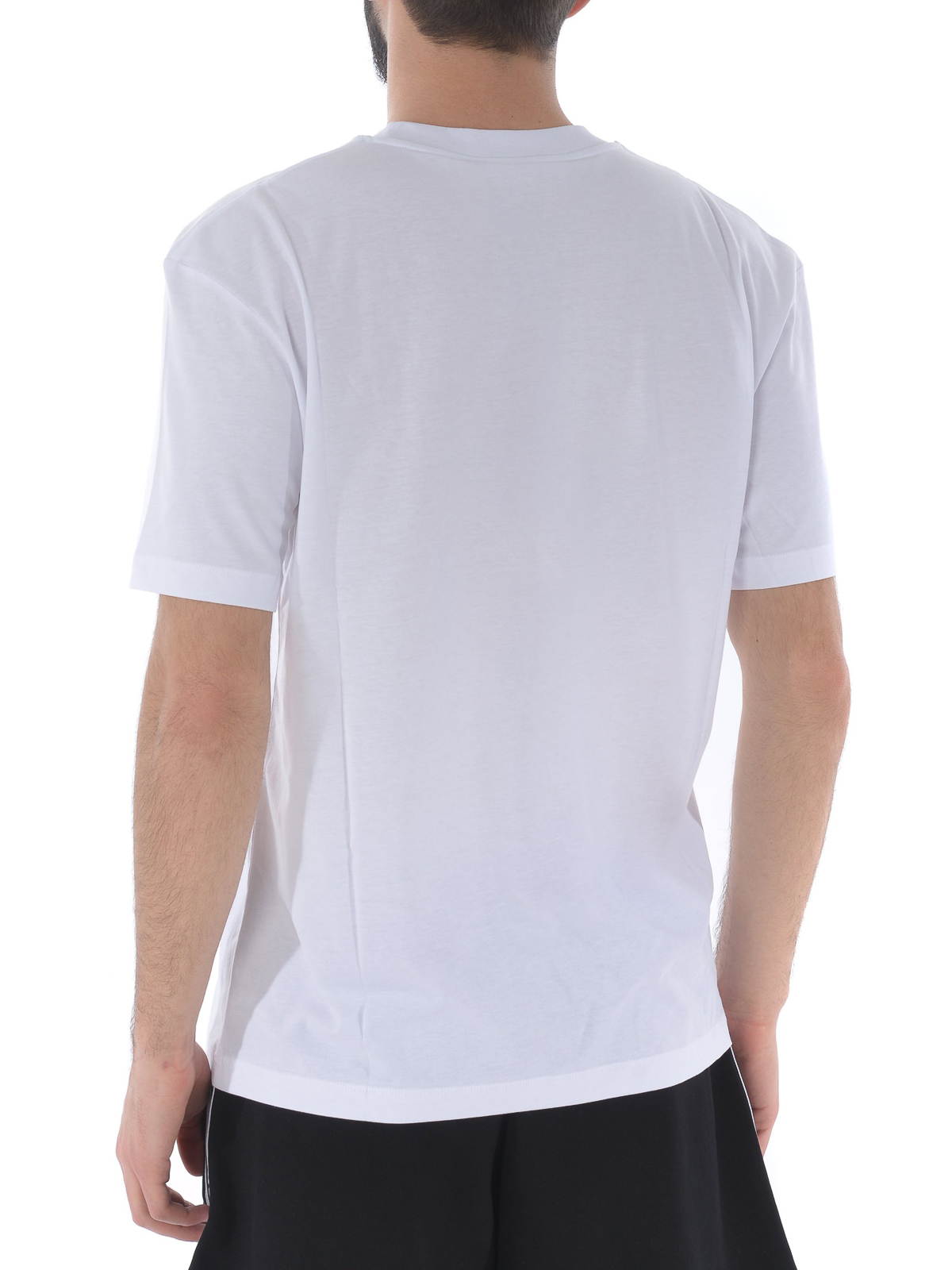 Shop Mcq By Alexander Mcqueen Logo Patch White Cotton T-shirt