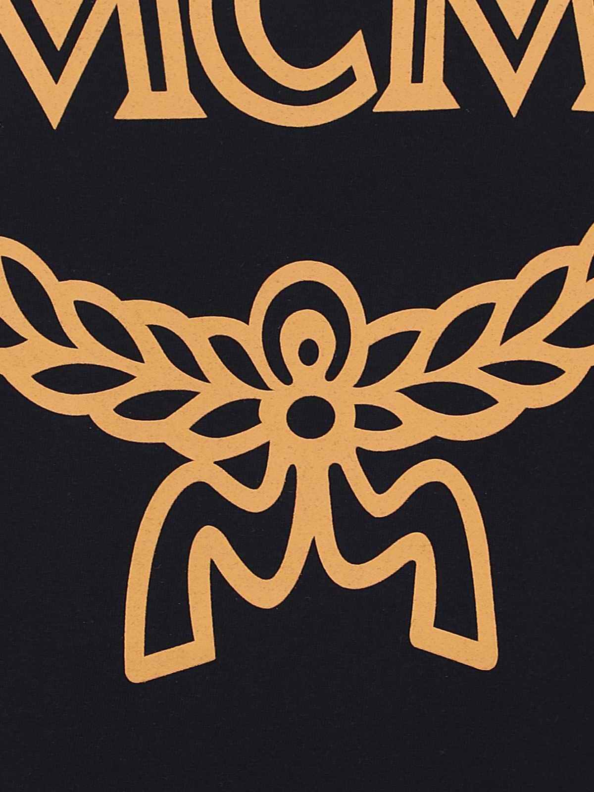 Mcm Logo print cotton T-shirt - Black - Men | MHTASMM04BK