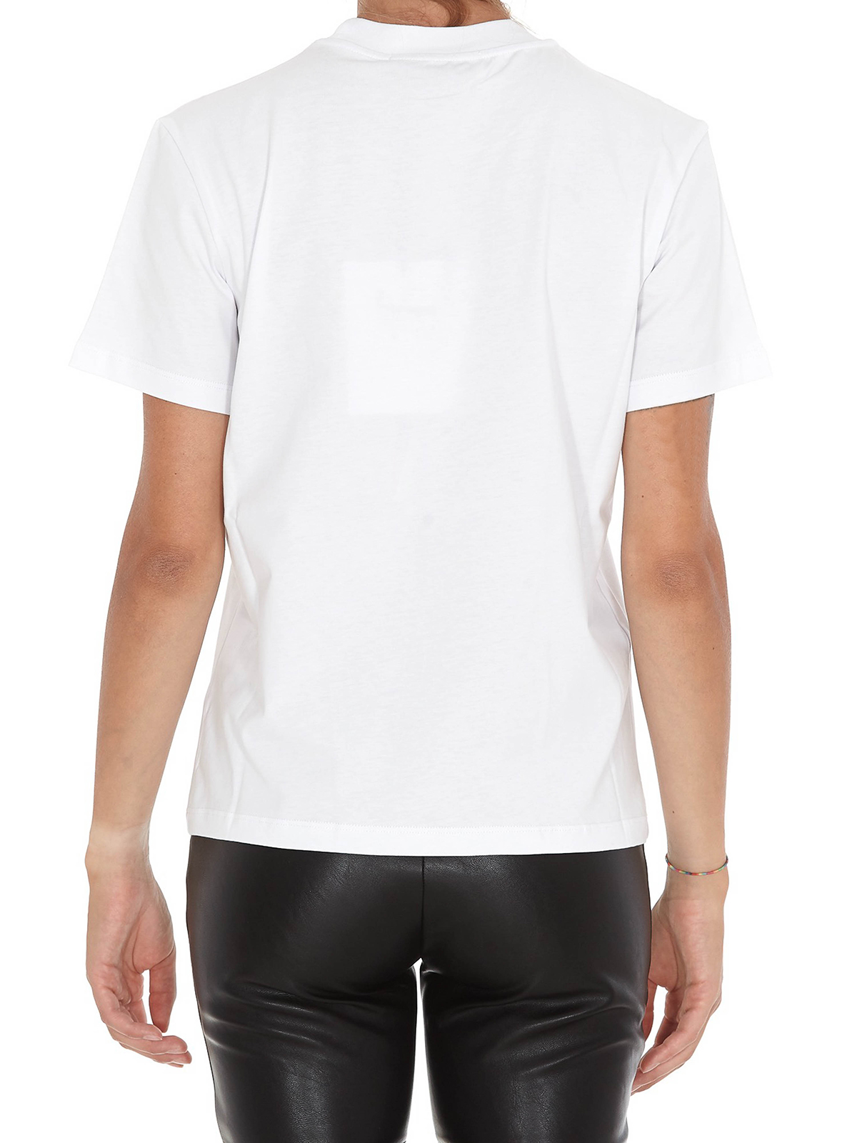 Tシャツ・カットソー MSGM Woman T-Shirt White 3841MDM140257128 02 Tシャツ・カットソー MSGM Woman T-Shirt White