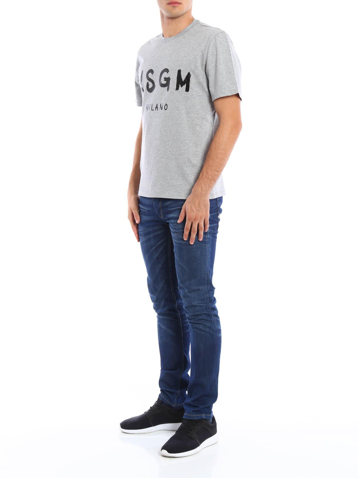 M.S.G.M. Tシャツ メンズ - グレー|2140MM9716479596