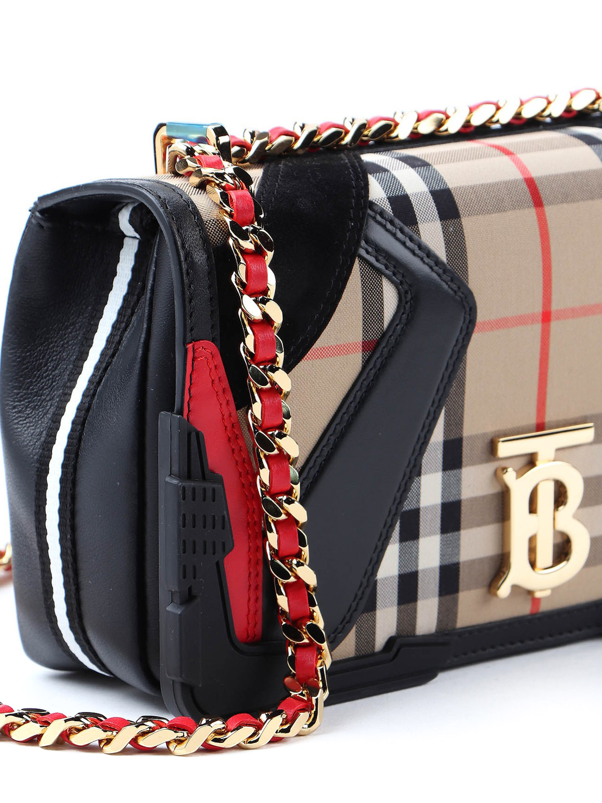 Burberry Pocket Check-print Woven Cross-body Bag