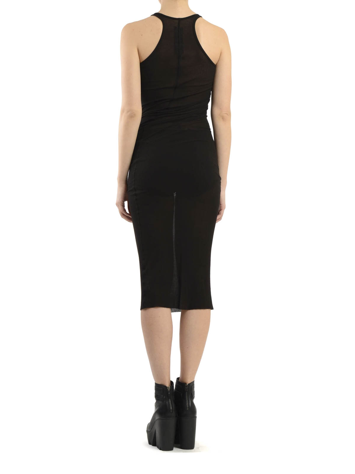 Rick Owens Long tank dress - Black - Women | RP16S9549RC09