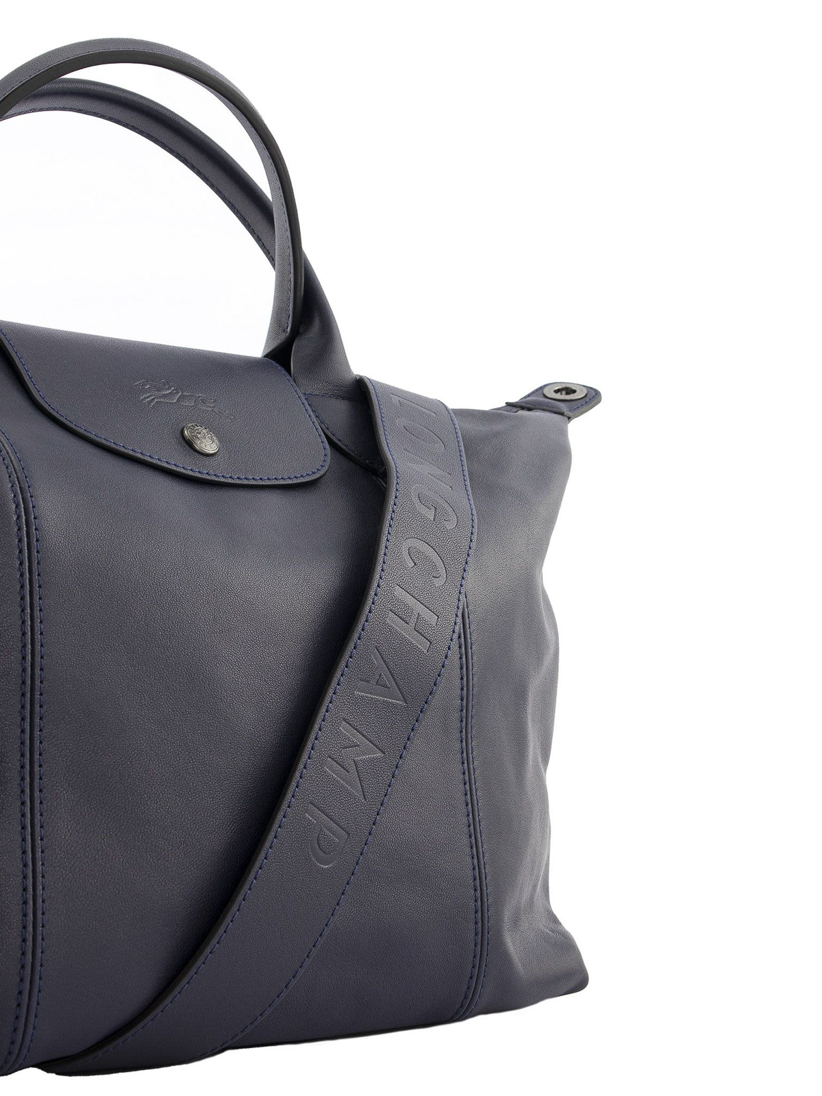 Longchamp Le Pliage Cuir Medium Leather Top Handle Tote Women'