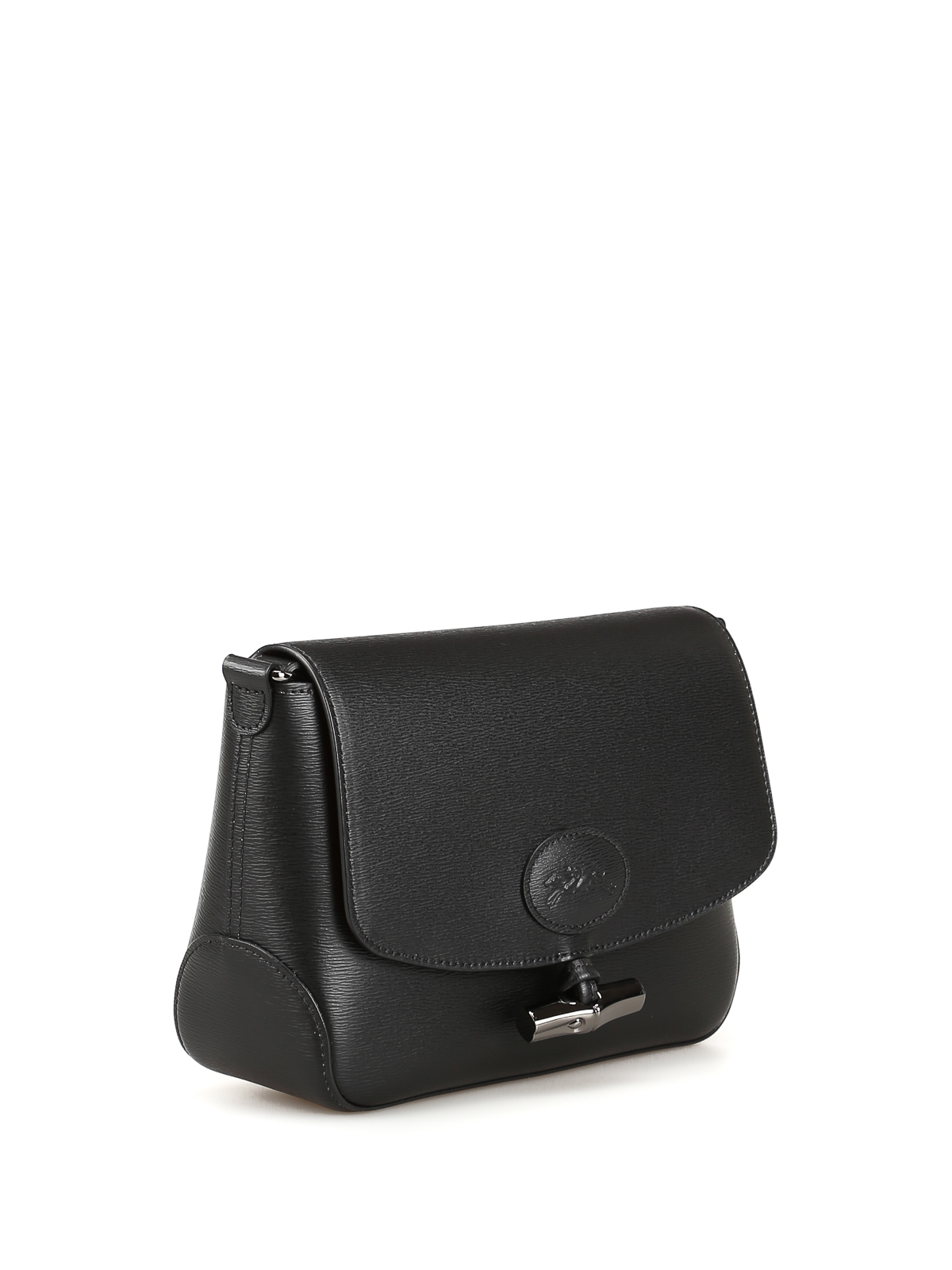 Longchamp Black Small Leather Roseau Satchel