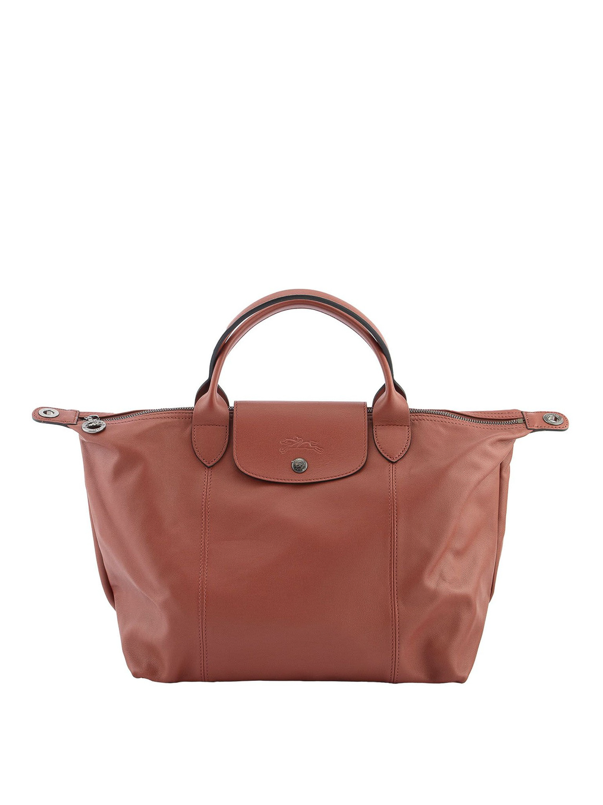 Longchamp, Bags, Longchamp Medium Leather Le Pliage Cuir Tote