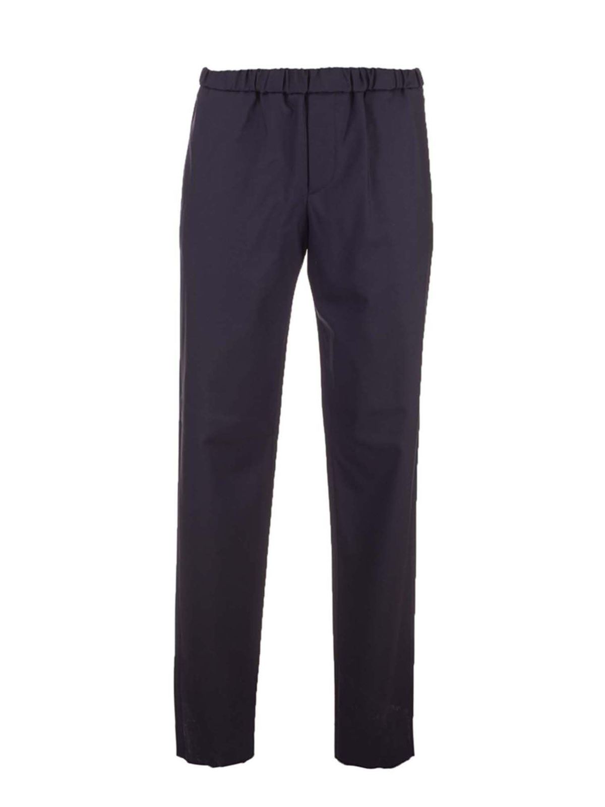パンツ LORO PIANA DARK BLUE PANTS Loro Piana Leisure Flat trousers in navy blue - Blue