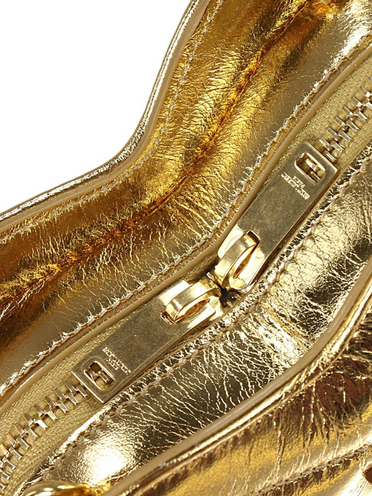 Umhängetaschen Saint Laurent - Love Heart small metal leather bag 