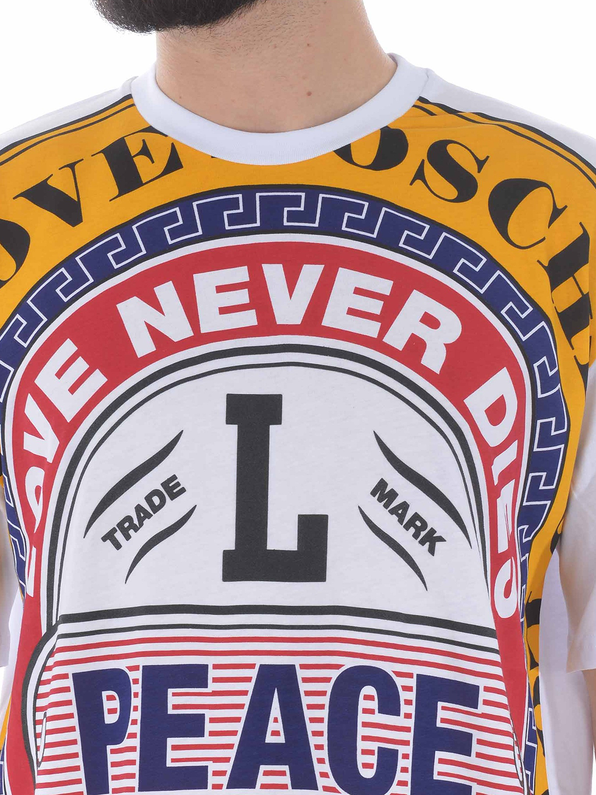T-shirts Love Moschino - Multicolour print cotton T-shirt 