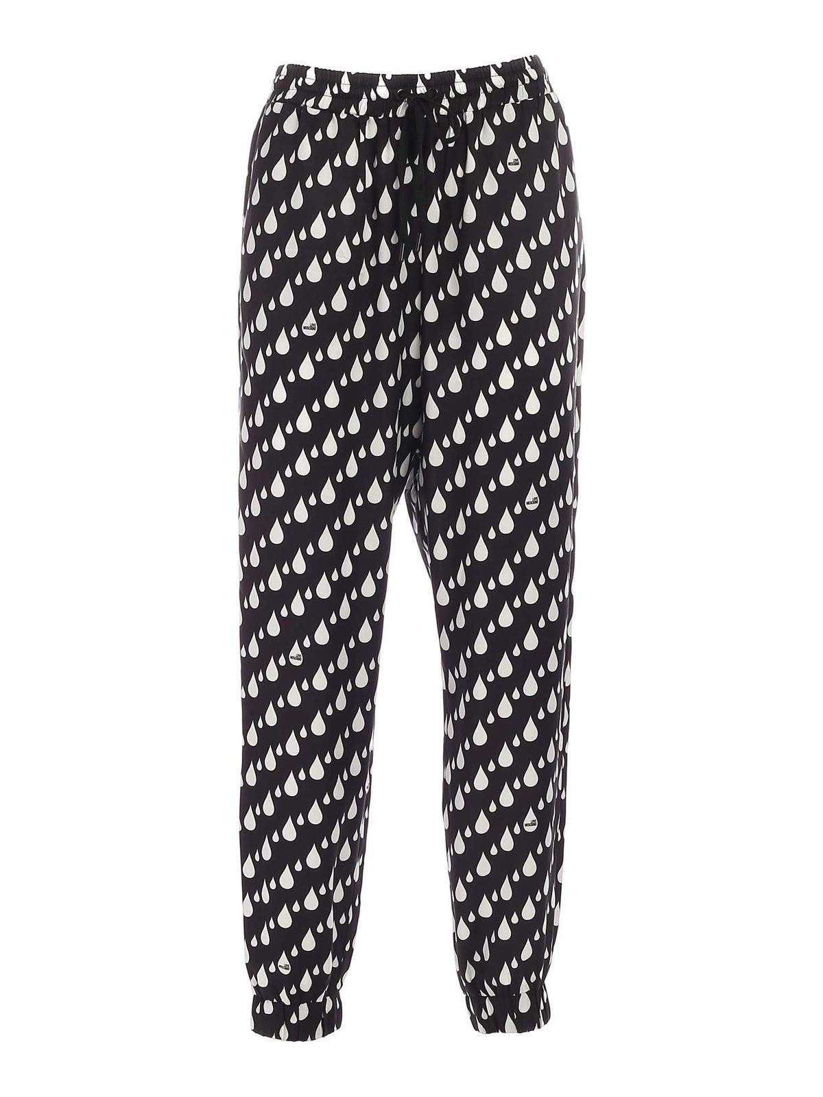 Moschino pants discount black and white