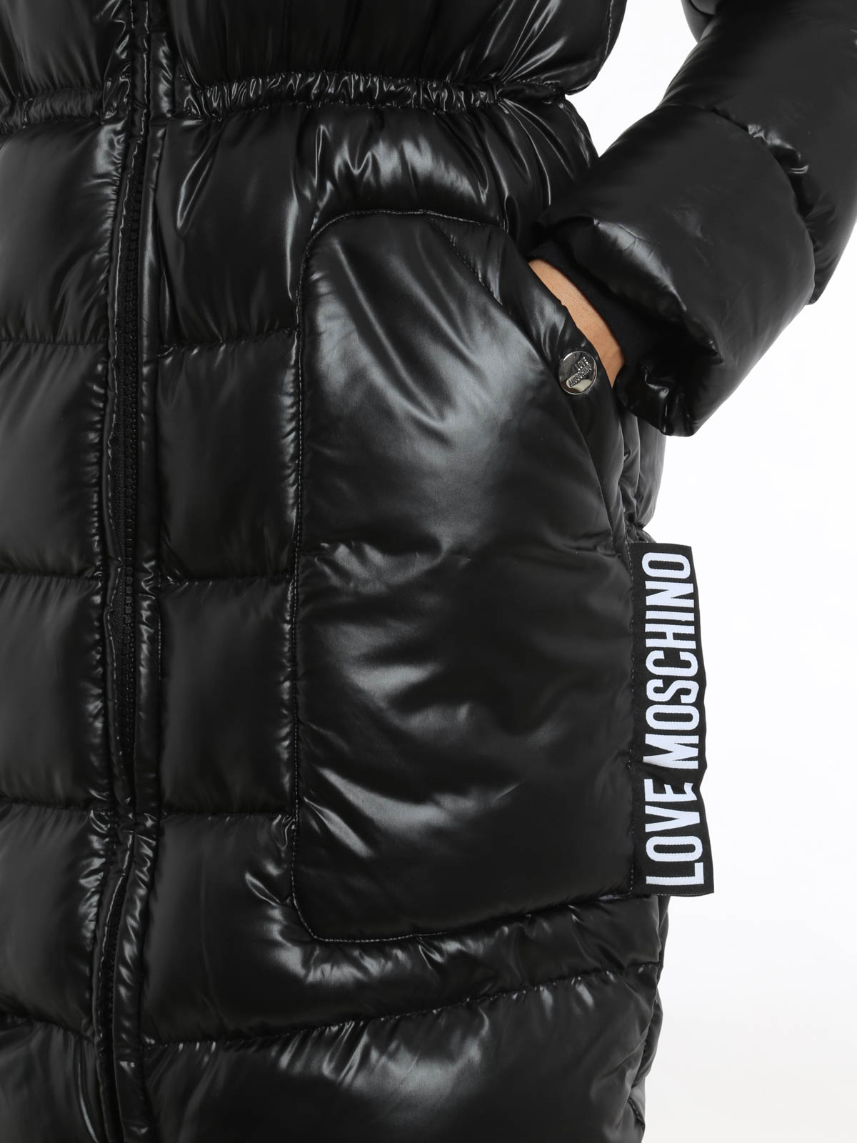 Love Moschino Padded coat Black Women WK39400T7989C74