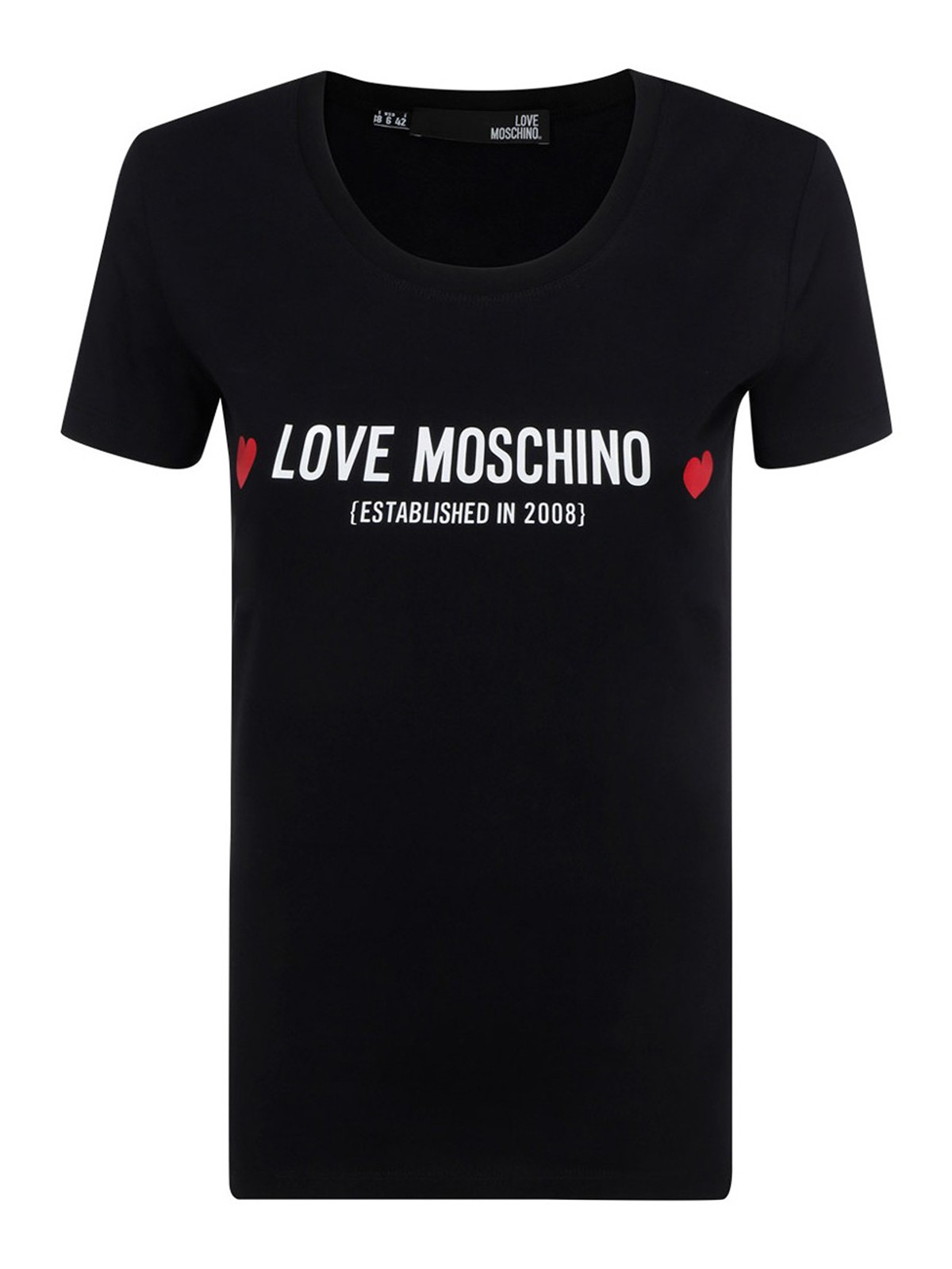 Love Moschino Logo lettering T-shirt Black W4H1904E1951C74