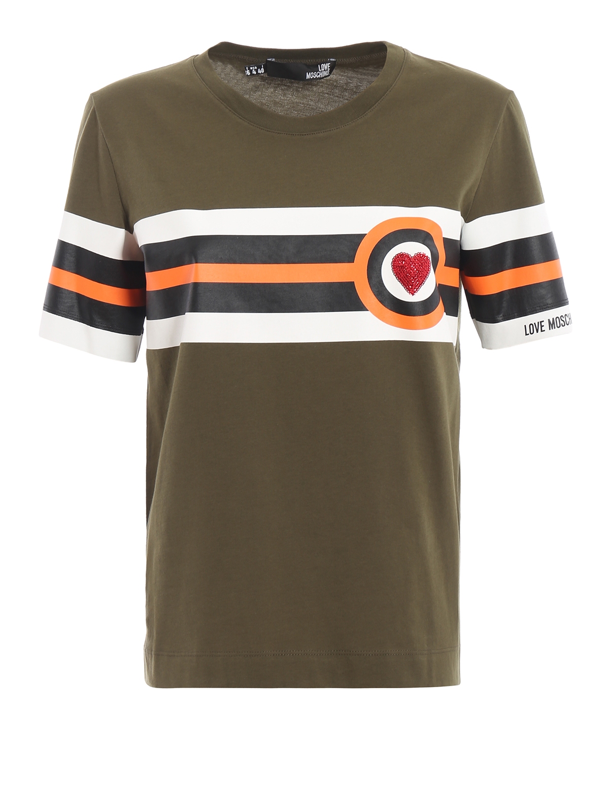 Green moschino t shirt cheap
