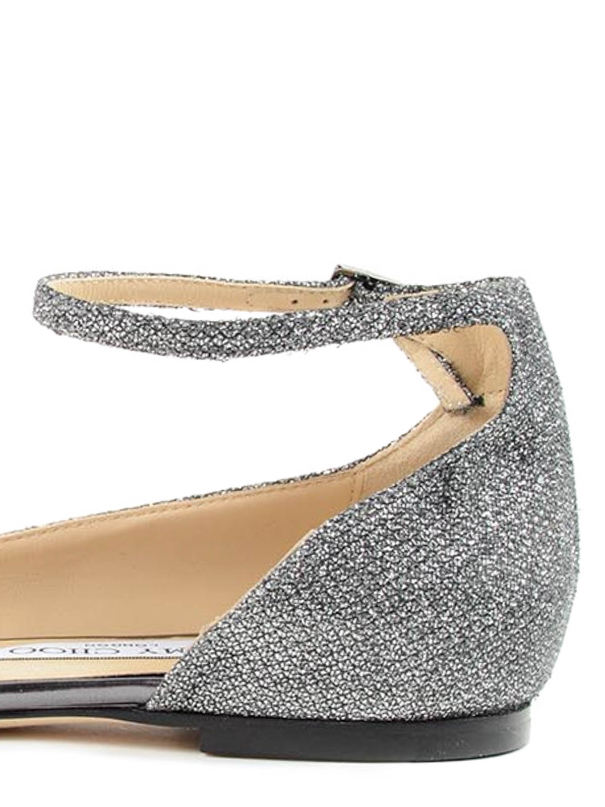 Jimmy Choo Lucy flats - Dark Grey - Women|LUCYFLATLAGANTHRACITE Jimmy Choo Lucy flats - Dark Grey - Women|LUCYFLATLAGANTHRACITE