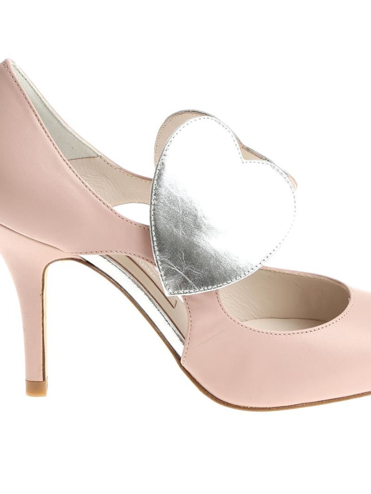 Shop Lulu Guinness Cut-out Detailed Pumps In Rosado