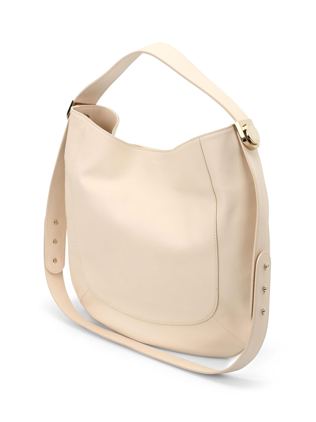 Furla Large Luna Shoulder Leather Hobo Bag