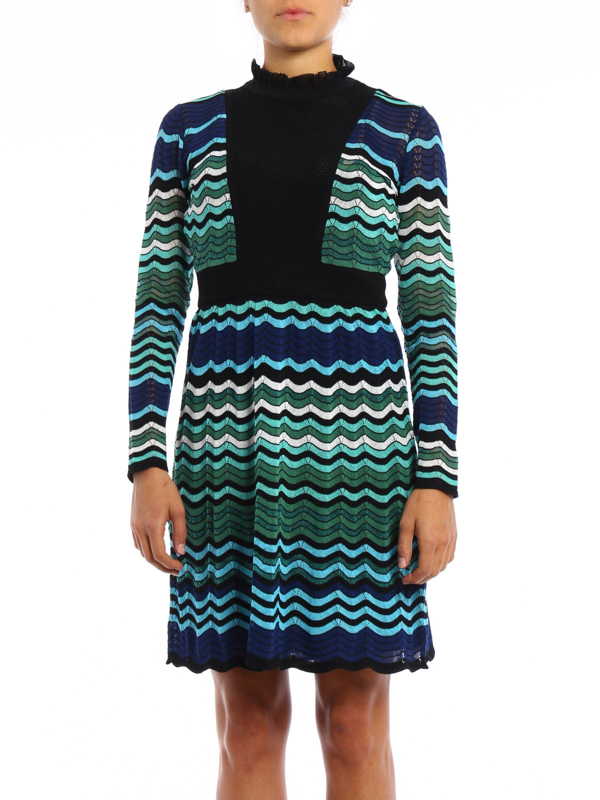 M Missoni Bon ton sheer stretch dress - Green|LD0KD15K2ACF68