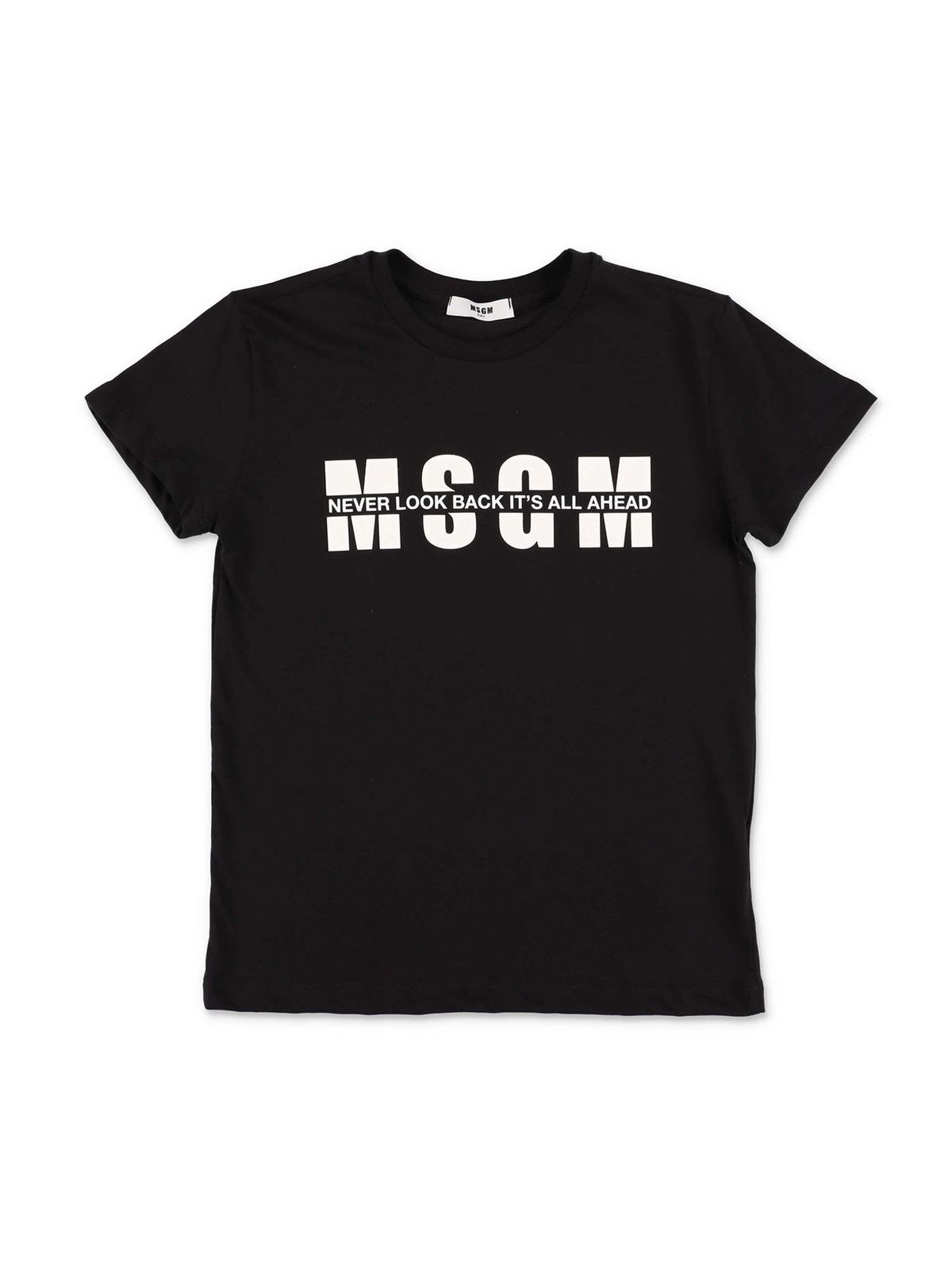 M.S.G.M. Kids Logo print T-shirt in black - Black | MS026817110