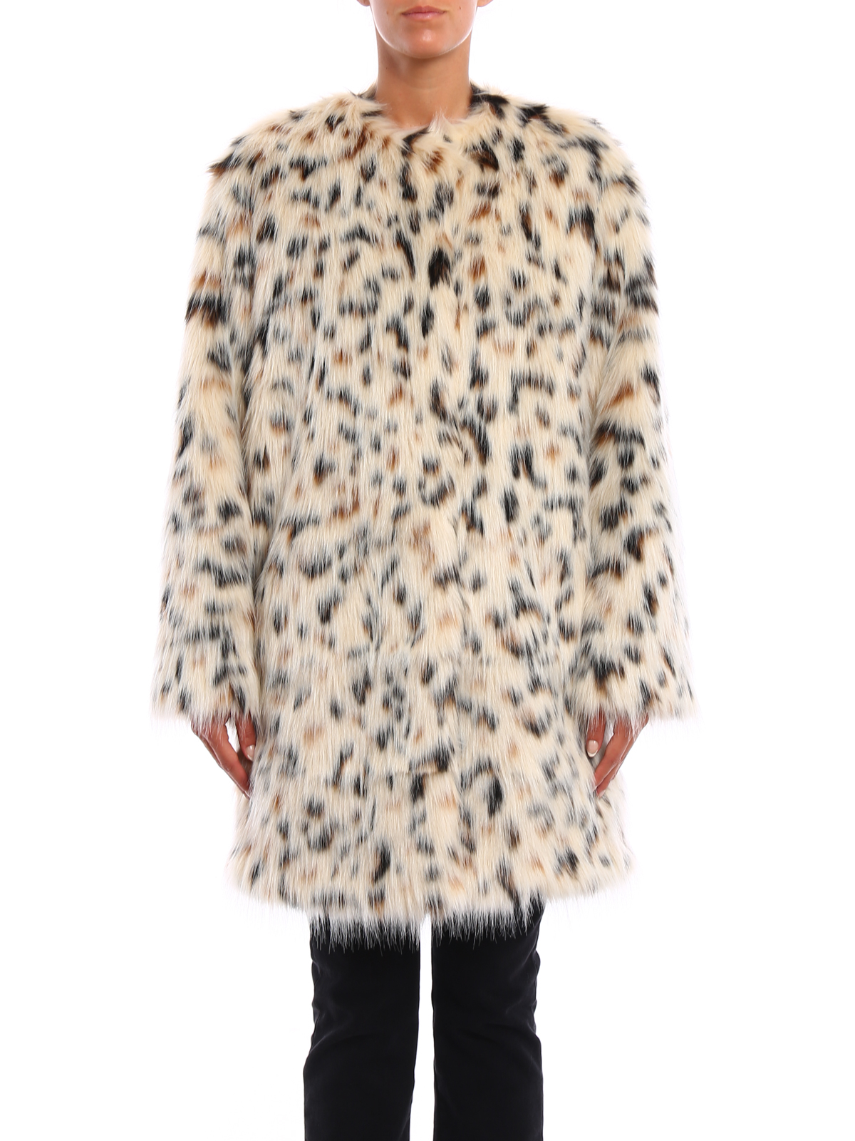 Msgm faux outlet fur coat