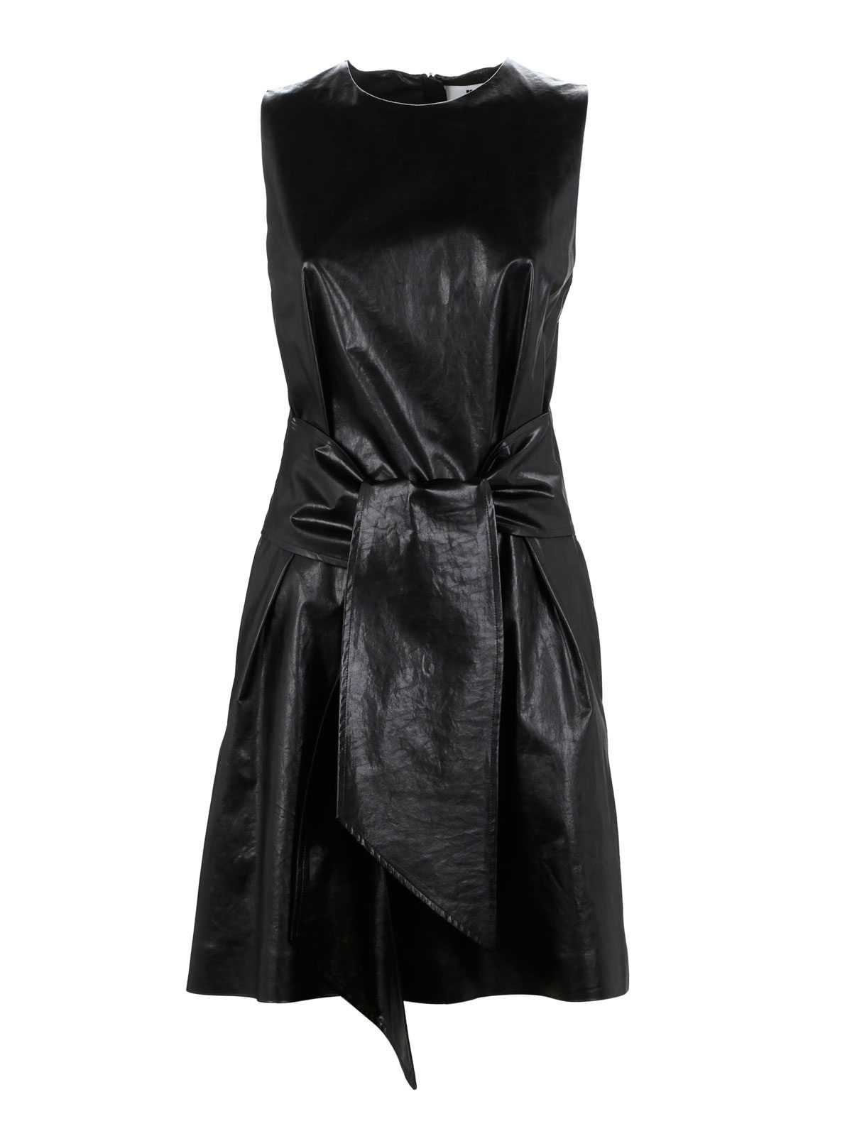 M.S.G.M. Sheath faux leather dress - Black|2041MDA6616420699 M.S.G.M. Sheath faux leather dress - Black|2041MDA6616420699