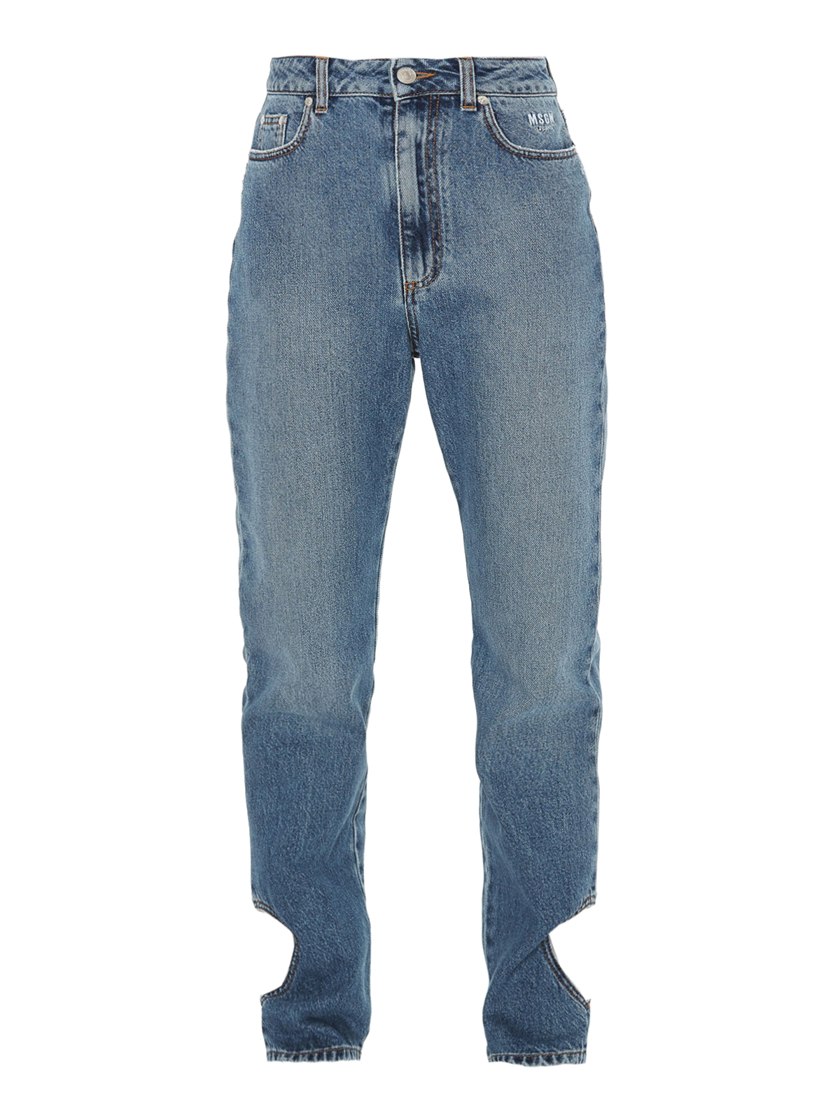 M.S.G.M. Heart cut-out high rise jeans | 2742MDP140L19599388