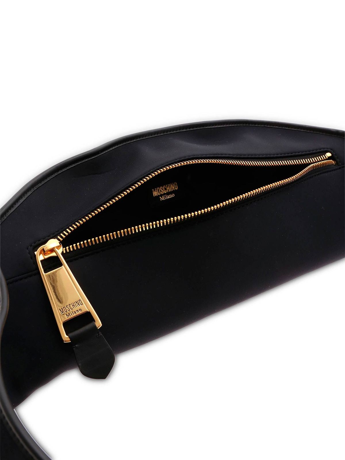 Shop Moschino Macro Visor Hat Belt Bag In Negro