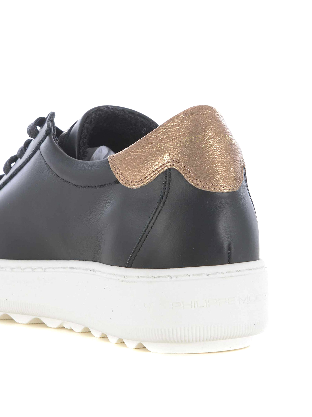 Trainers Philippe Model - Madeleine black leather low top sneakers
