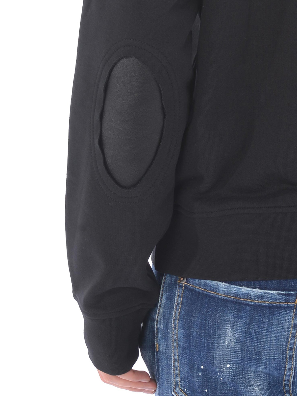 Maison Margiela Décortiqué leather patch sweatshirt