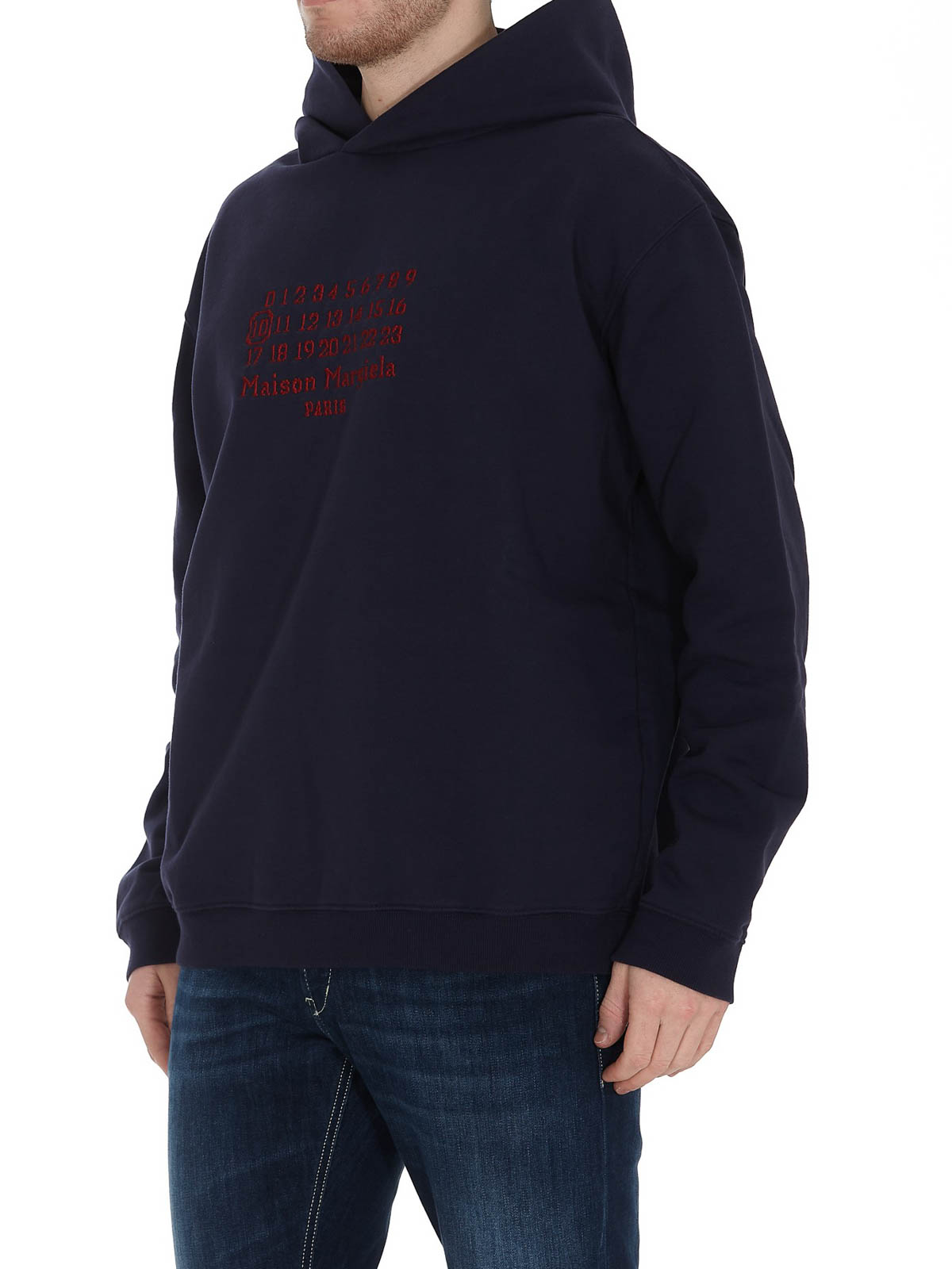 Maison Margiela Logo embroidery hoodie - Men