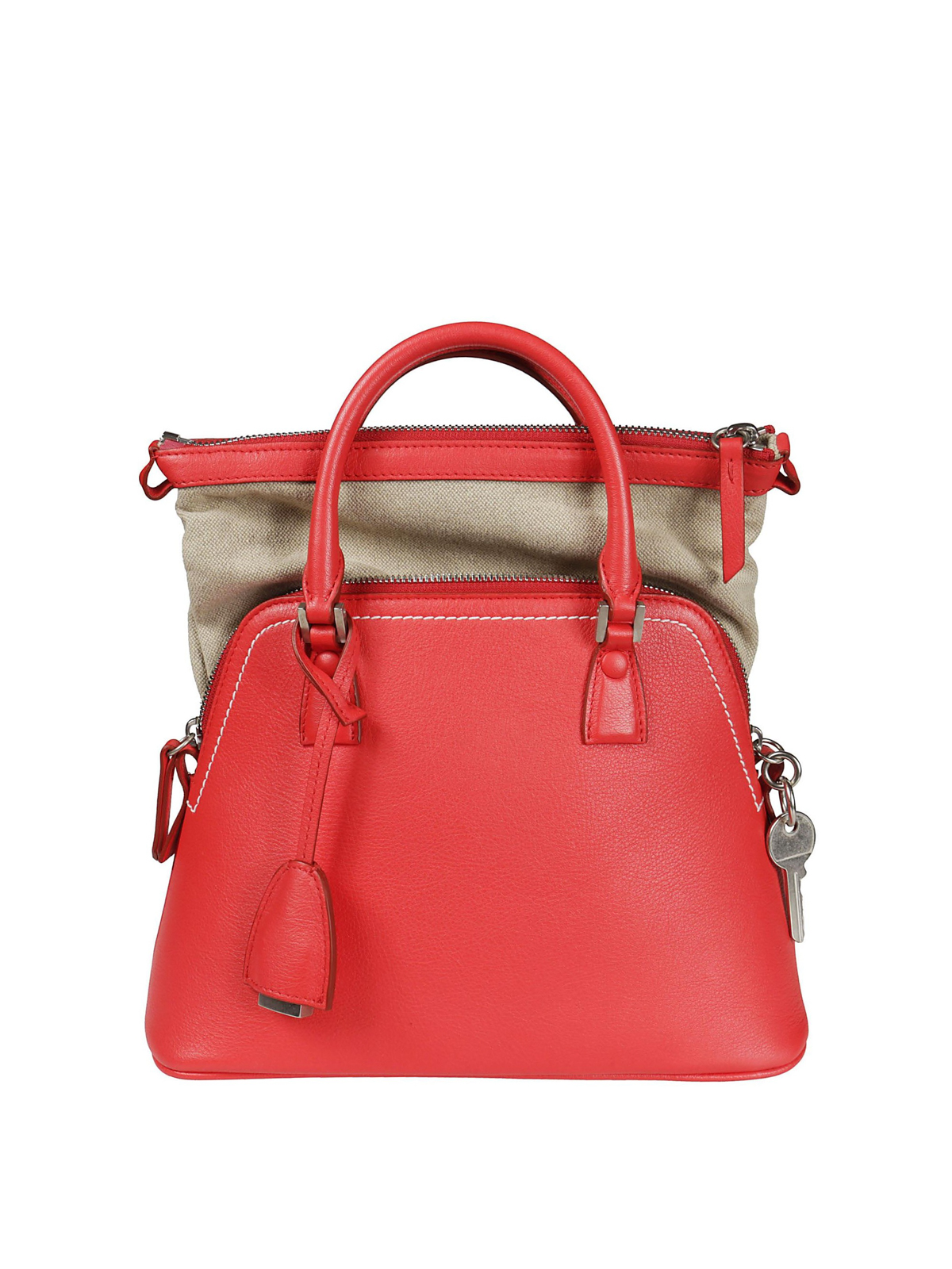 Maison Margiela 5AC Mini red leather bag - Red