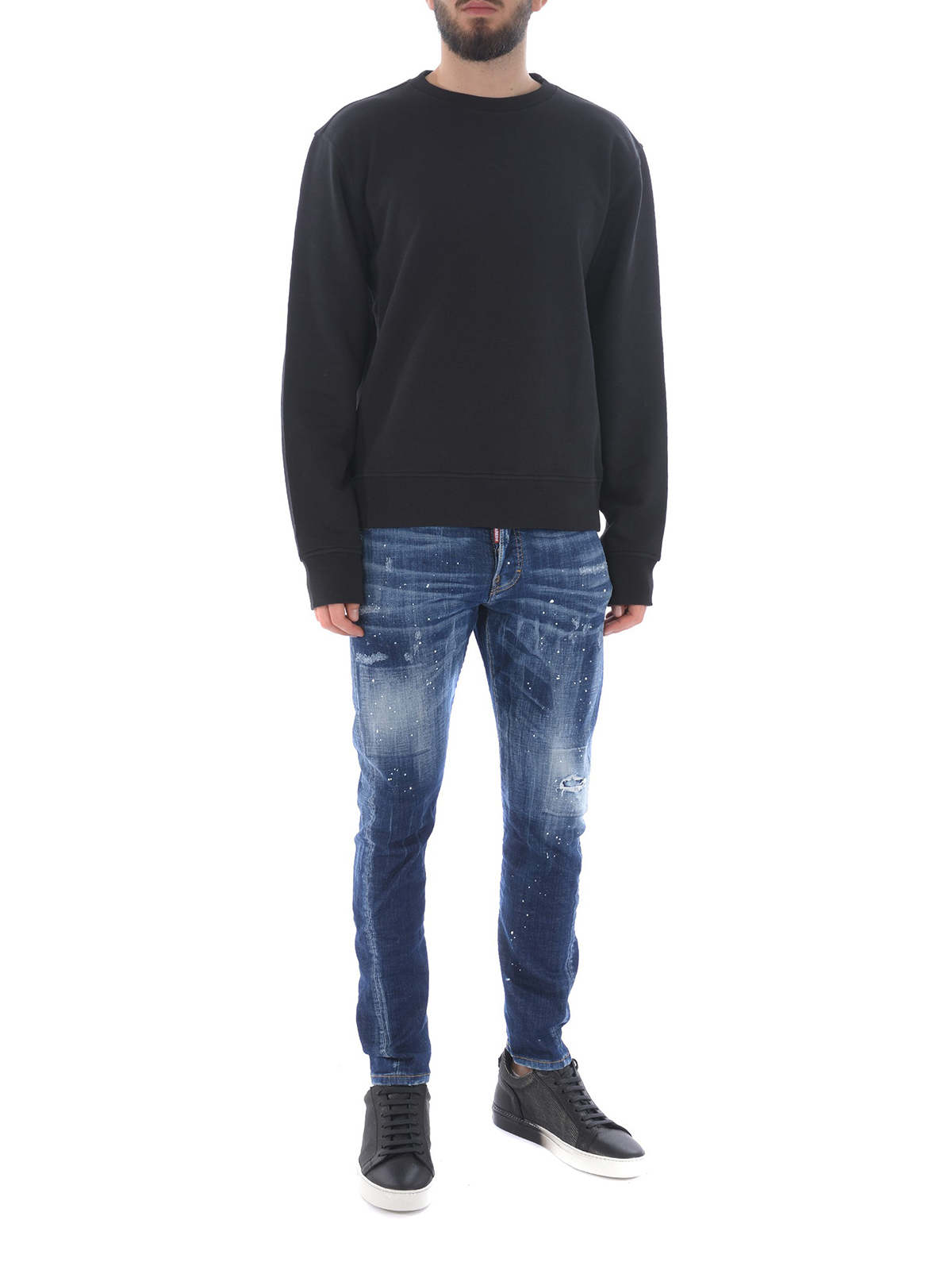 Maison Margiela Décortiqué leather patch sweatshirt