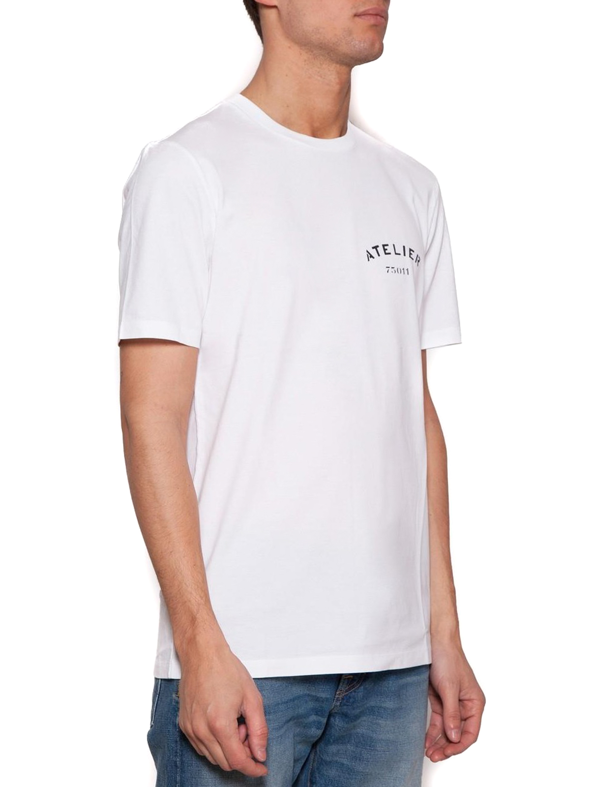 メゾンマルジェラ　Tシャツ アトリエ ホワイト 白 MAISON MARGIELA Atelier T-shirt | HUES 福岡セレクトショップ