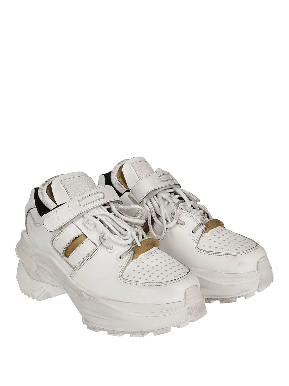 Trainers Maison Margiela - Retro Fit leather low top sneakers