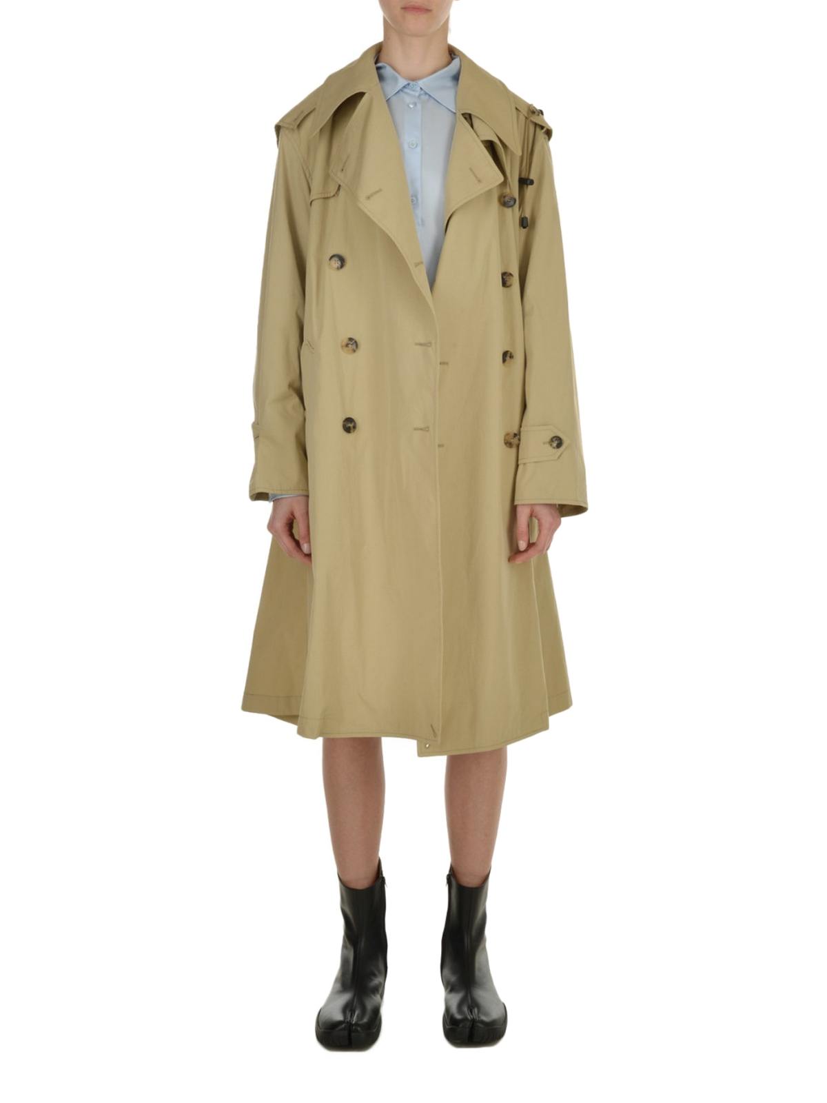 Maison Margiela Gabardine trench with straps