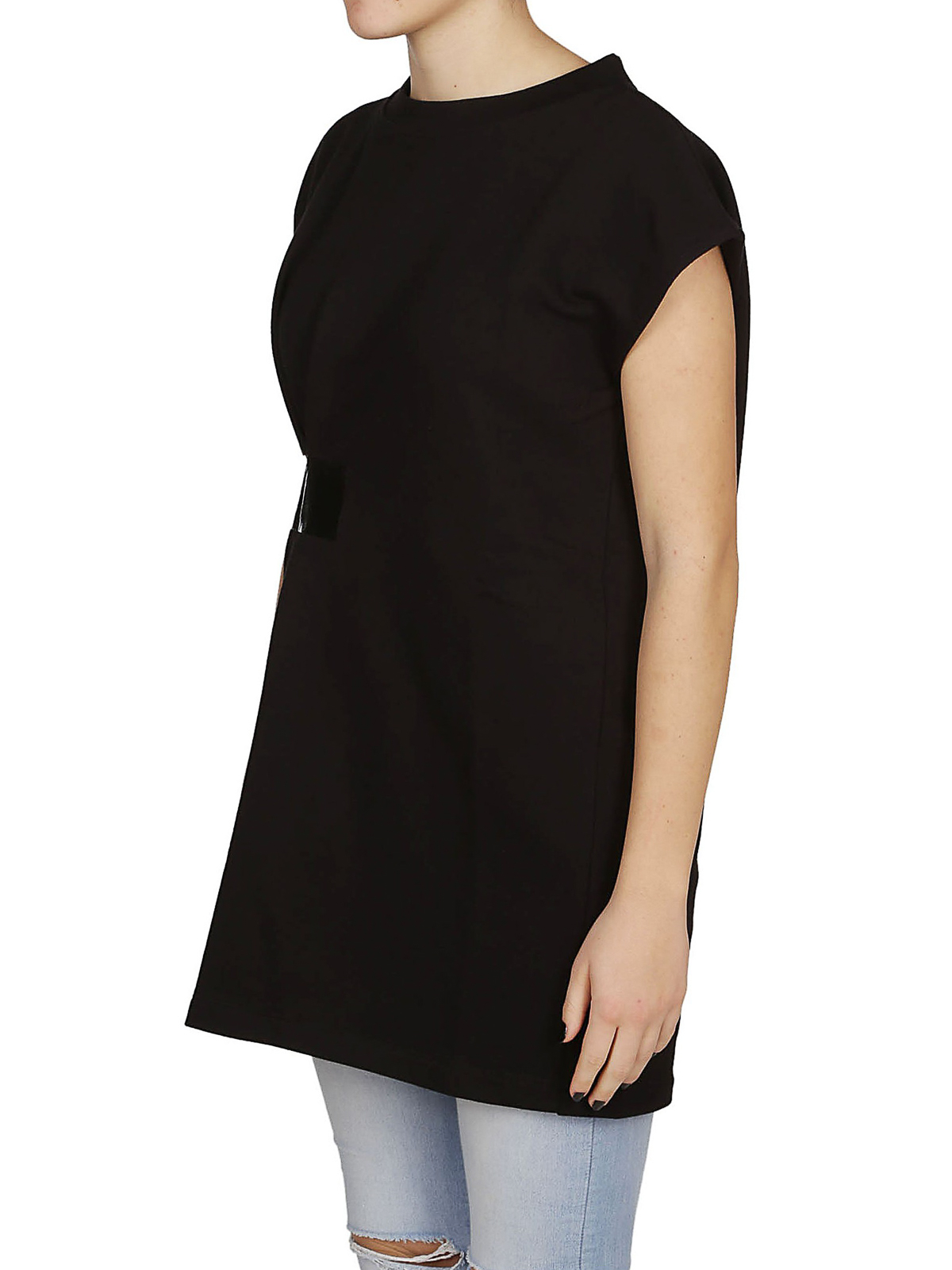 Tシャツ・カットソー MAISON MARGIELA Women Tunic Tops S67GC0034 M20007 855 Black Maison Margiela Black cotton tunic - Black | S51GU0036S25322900