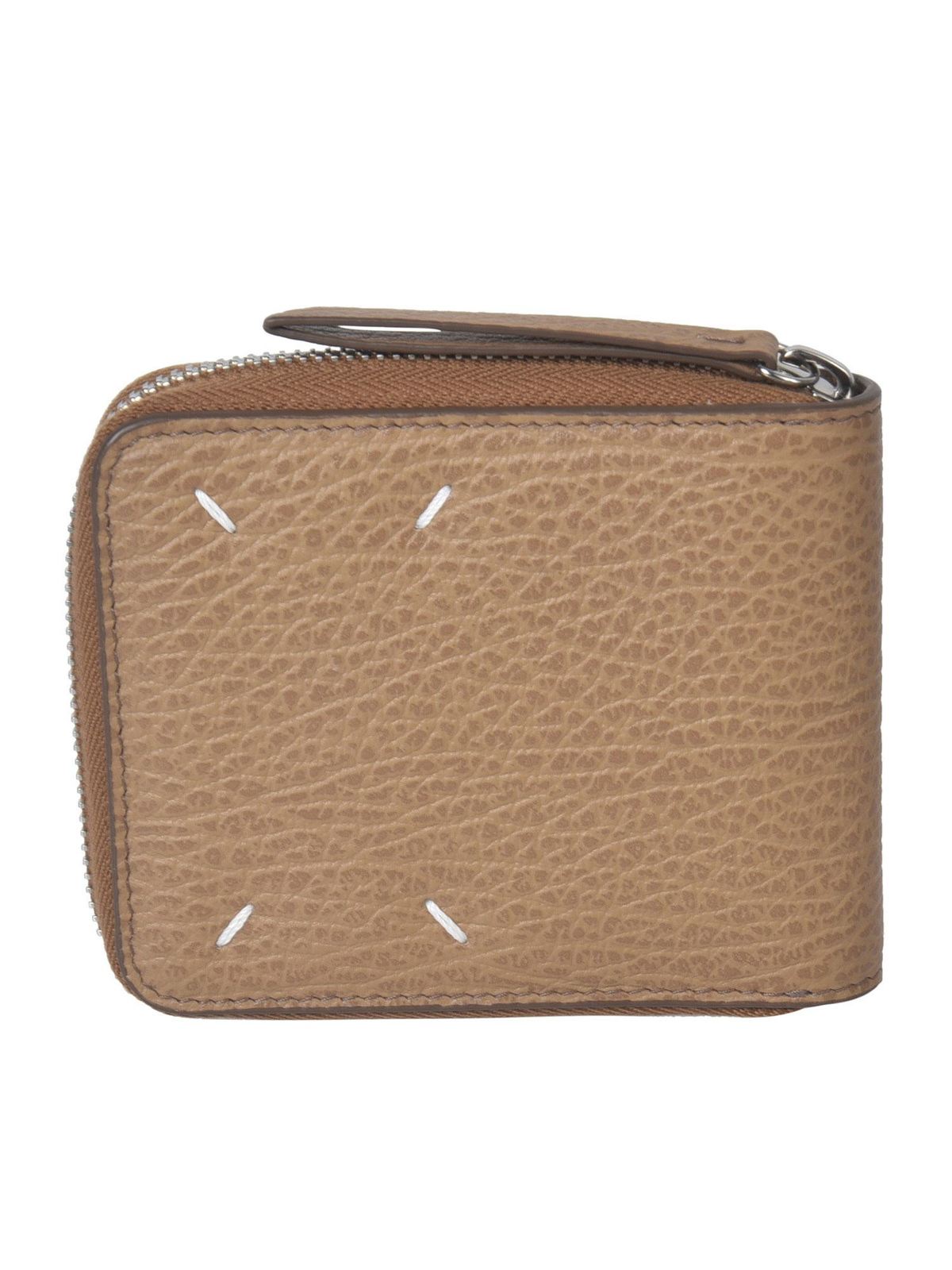 Small zip around wallet in Camel color