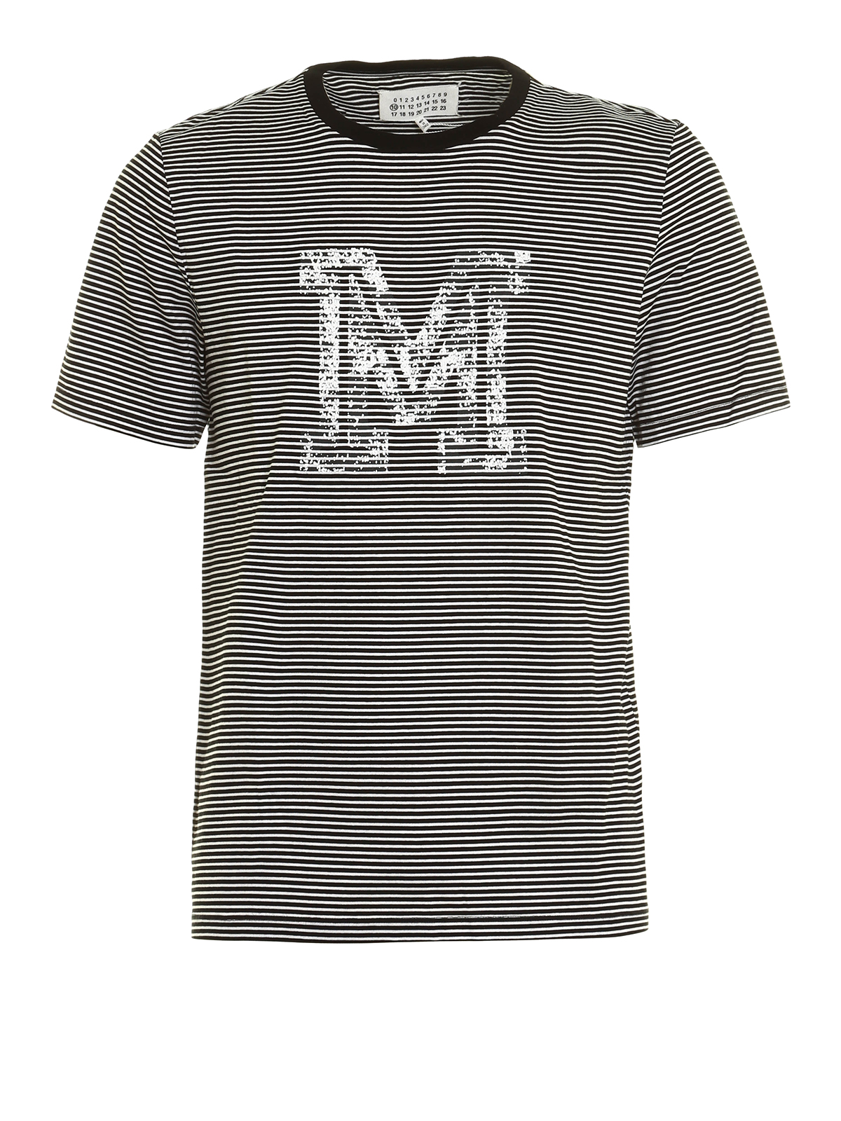 Maison Margiela M print striped T-shirt - Men