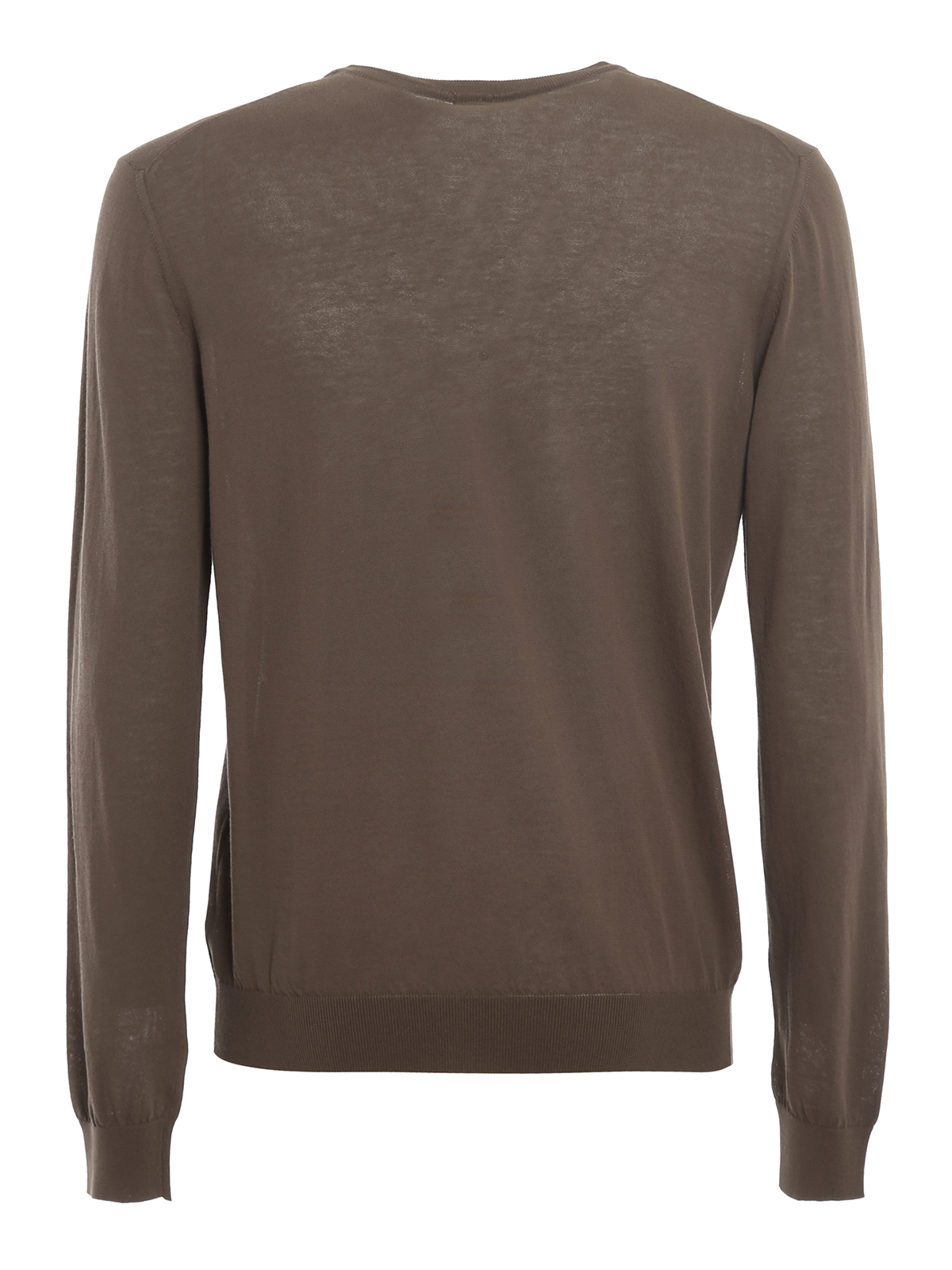 Shop Malo Cotton Blend Jumper In Taupe