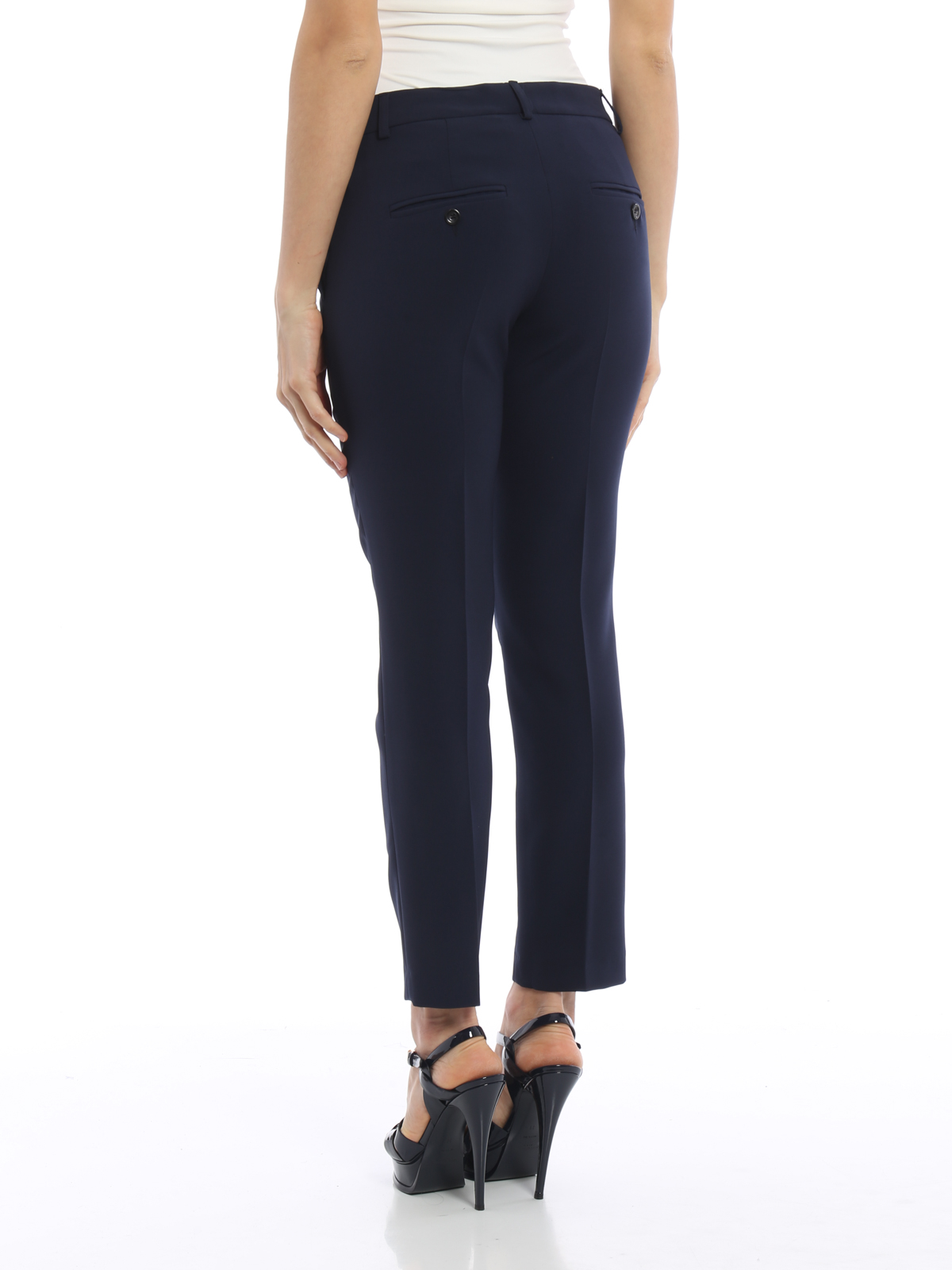 Pantaloni Uomo Evoga Class Blu Chiaro - Taglio Slim Fit, Tessuto Cotone Elastico, Elegante Per Cerimonie E Ufficio