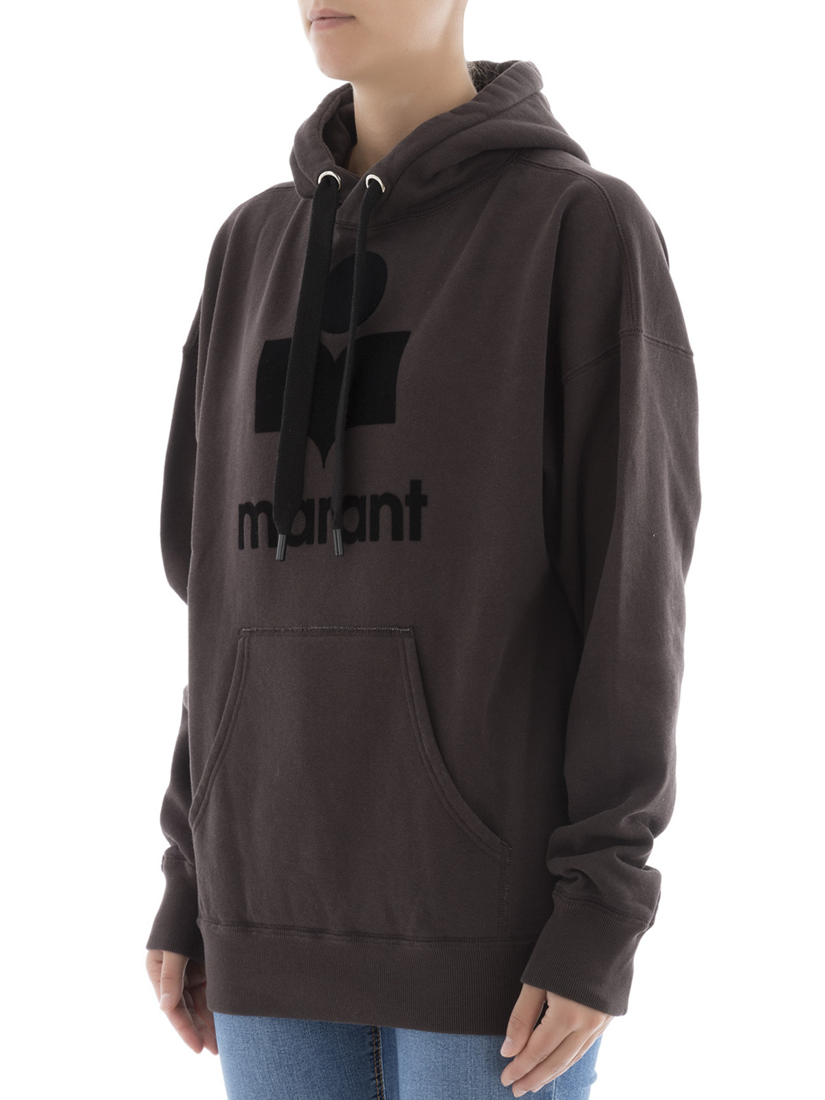 Sweatshirts Sweaters Isabel Marant Etoile logo detailed over hoodie -