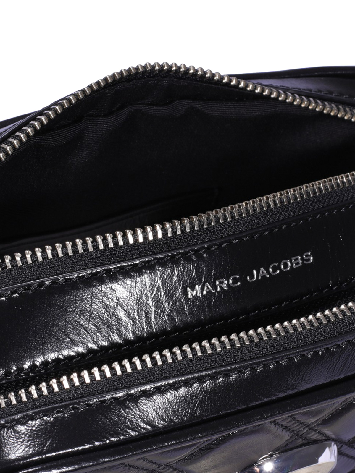 Shop Marc Jacobs Softshot 21 Crossbody In Black/gold