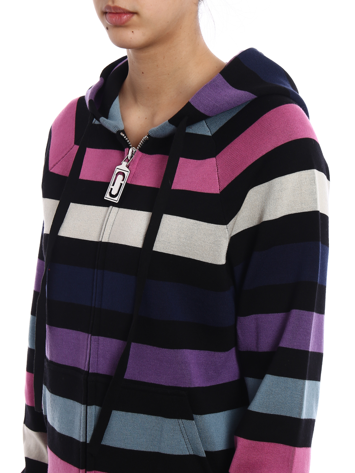 Marc Jacobs Multicolour stripe oversized hoodie|M4007132651