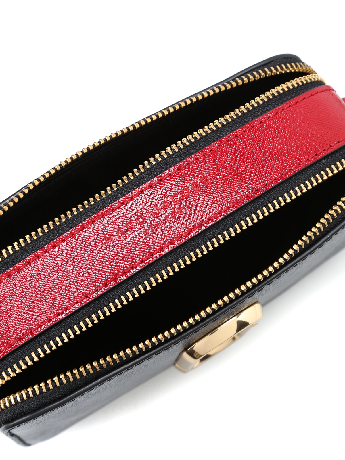 Marc Jacobs Snapshot Crossbody With Chain - Black/red