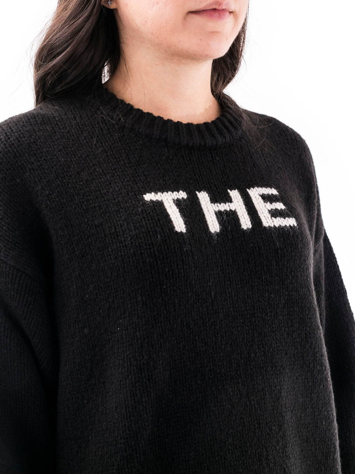 Shop Marc Jacobs The Intarsia Jumper In Negro