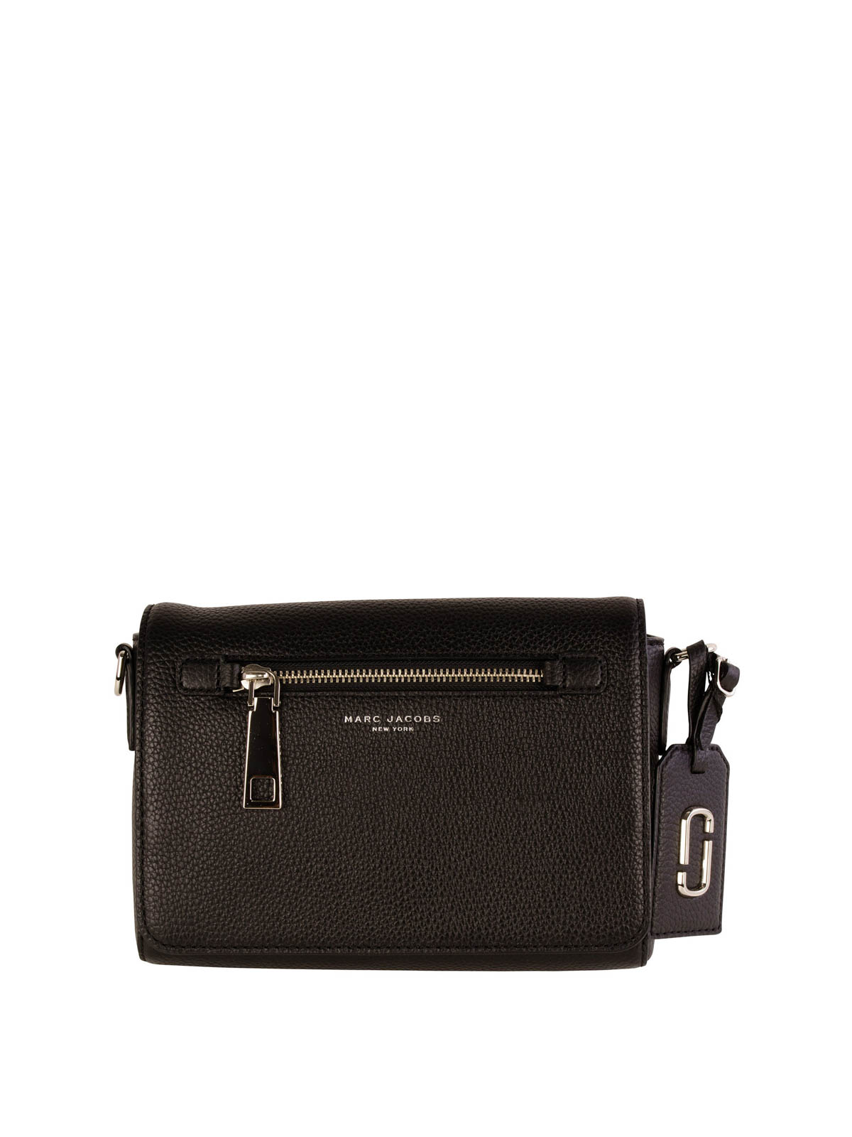 Marc Jacobs New York Crossbody Purse Handbag Black Leather Small Gold  Hardware