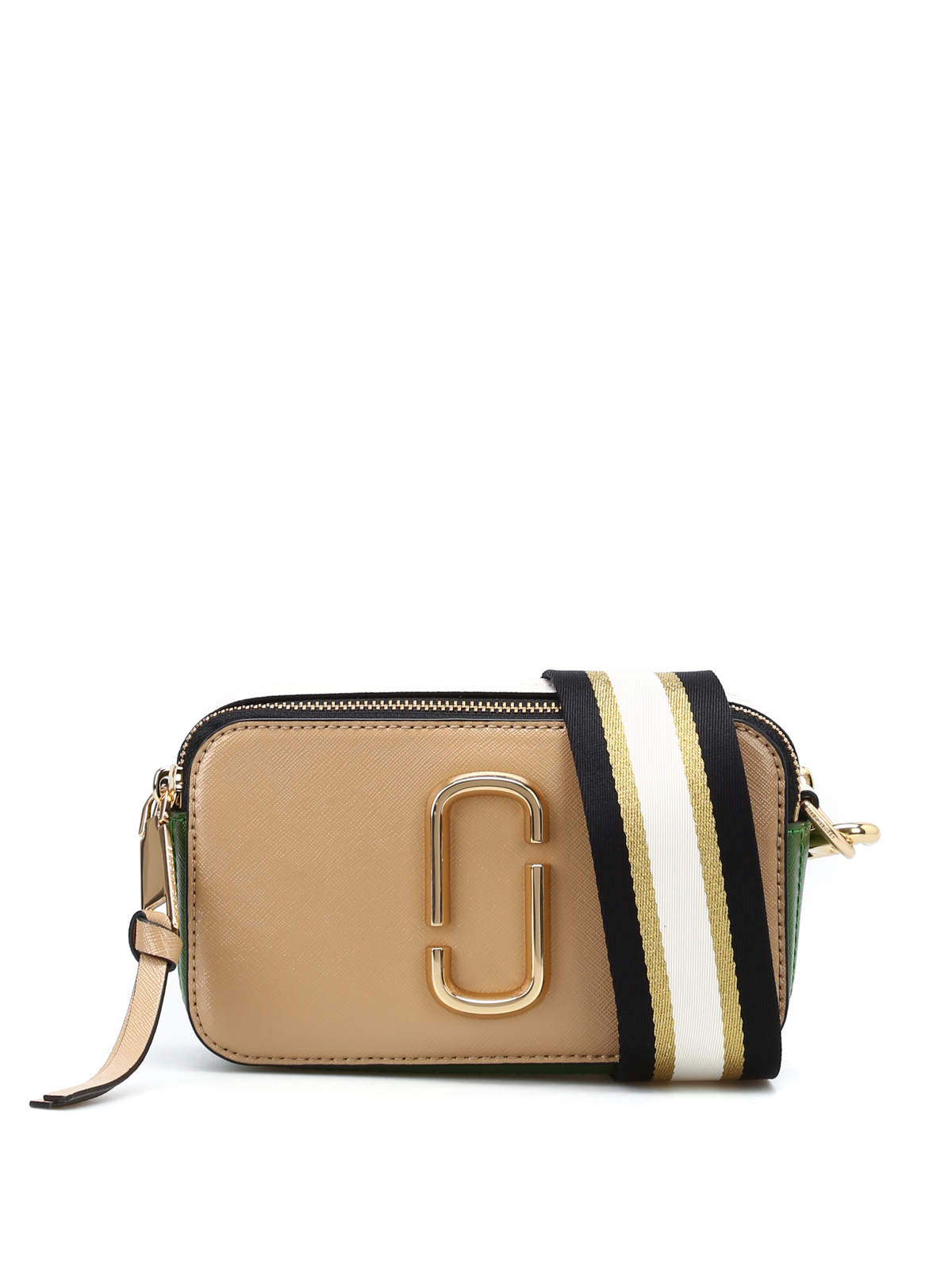The Snapshot Small Leather Camera Bag in Beige - Marc Jacobs