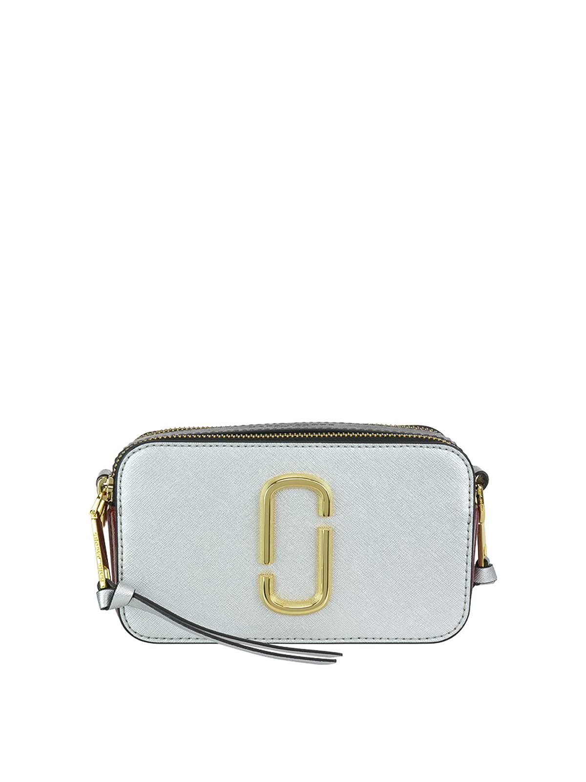 Marc Jacobs The Snapshot Camera Bag Silver in Leather with Gold-tone - US